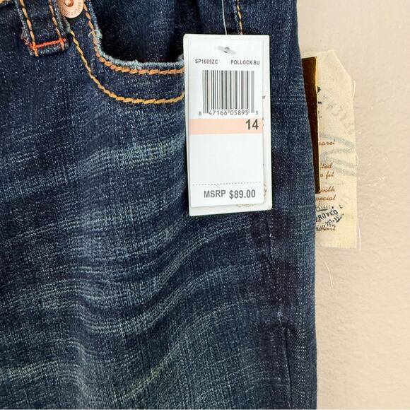 Seven7 Boot Cut Women's Dark Blue Jeans Size 14 NWT - Picture 7 of 7